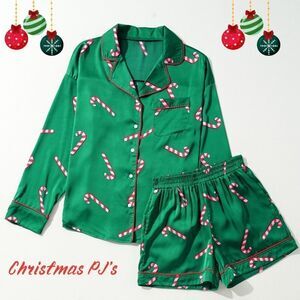 Candy CaneāChristmas PajamaāSet